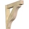 Ekena Millwork Funston Block Rough Sawn Outlooker, Douglas Fir, 8"W x 40"D x 40"H OUT08X40X40FST05RDF - alternate 1